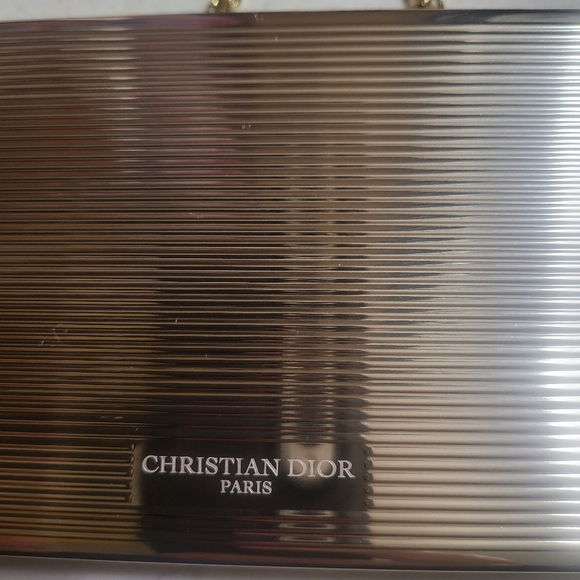 New Christian Dior Minaudiere Gold Clutch - Picture 5 of 9